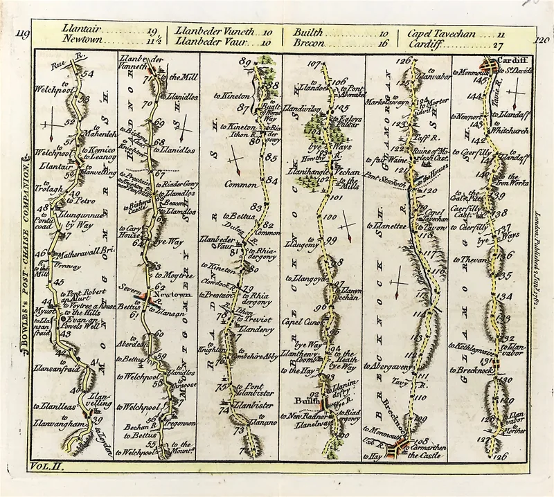 Llantair to Cardiff Published 1782 SOLD