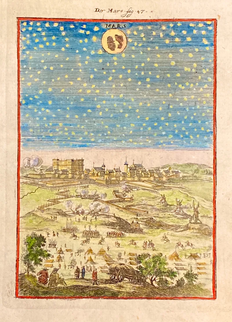 Planet Mars Alain Mallet c1683
