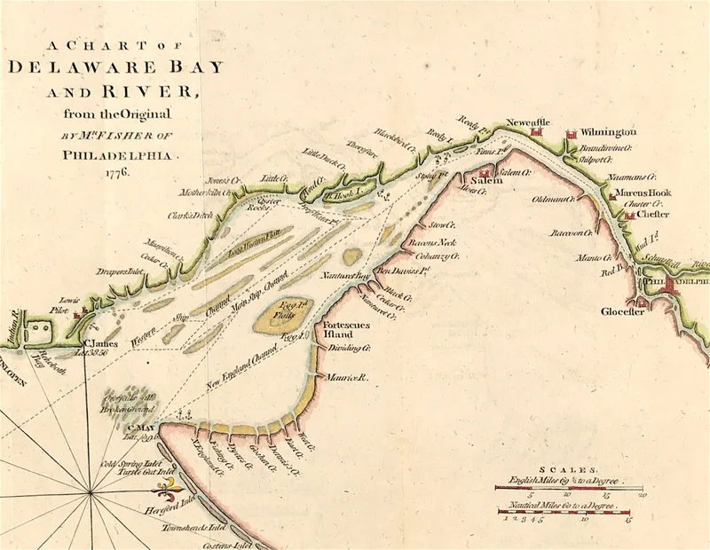 Chart of Delaware Bay 1779 - SOLD