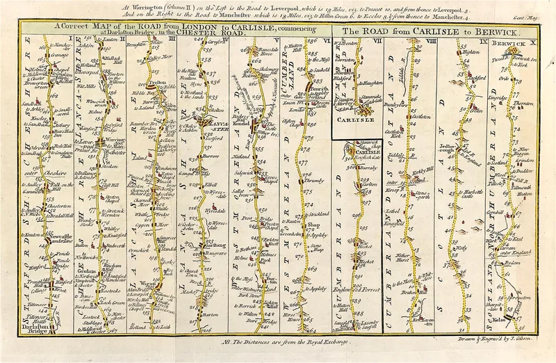 London to Carlisle Published 1766 SOLD!