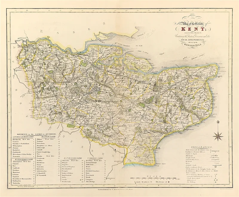 Kent Published 1838 - SOLD!