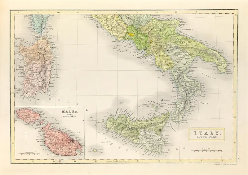 Italy South Published 1840