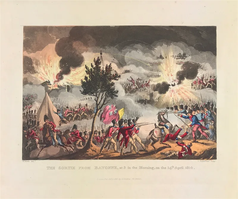 The Sortie from Bayonne c1814 SOLD!