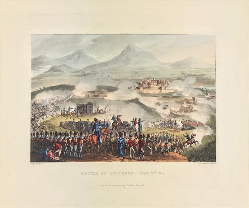 The Battle of Toulouse c1814 - SOLD!