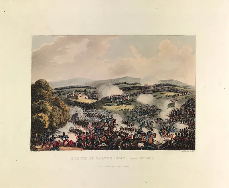 Battle of Quatre Bras c1815 - SOLD!