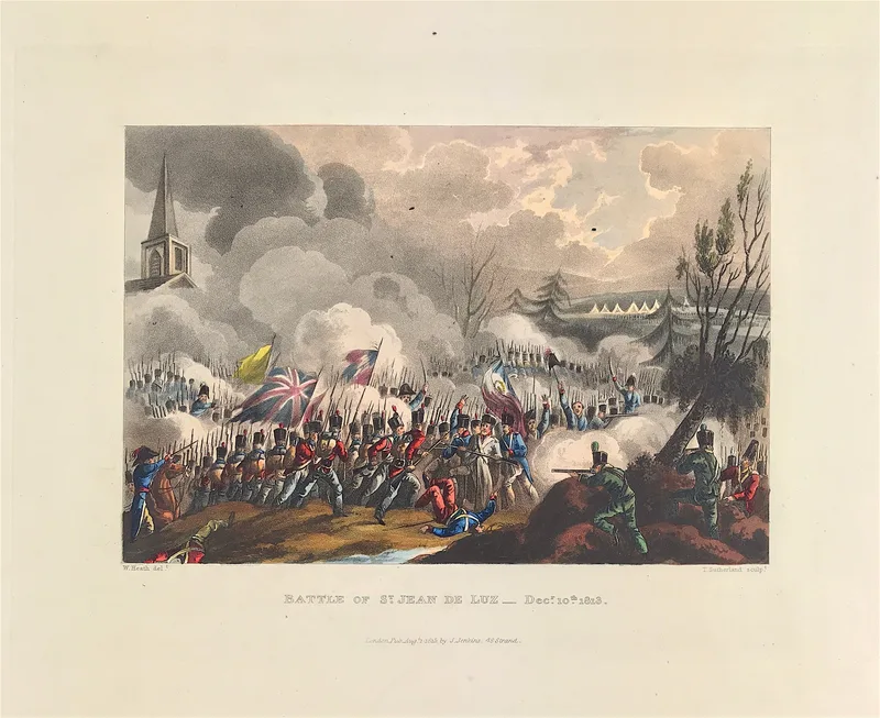 Battle of St Jean De Luz c1813