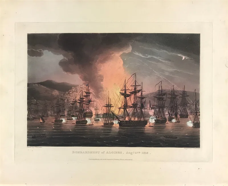 Bombardment of Algiers 1816 - SOLD!