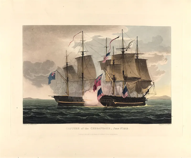 Capture of the Chesapeake 1813 SOLD!