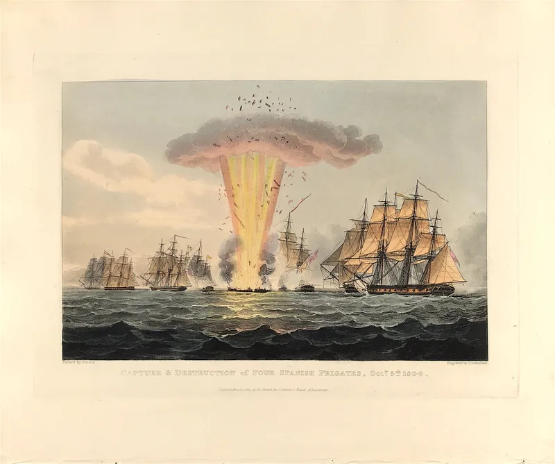 Capture & Destruction Spanish Frigates 1804 - SOLD!