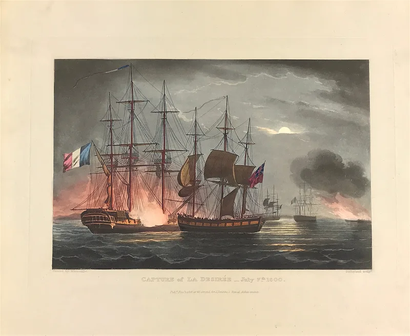 Capture of La Desire 1800 - SOLD!