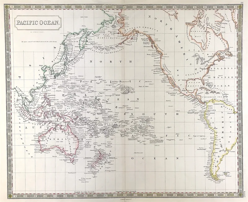Pacific Ocean Published 1830