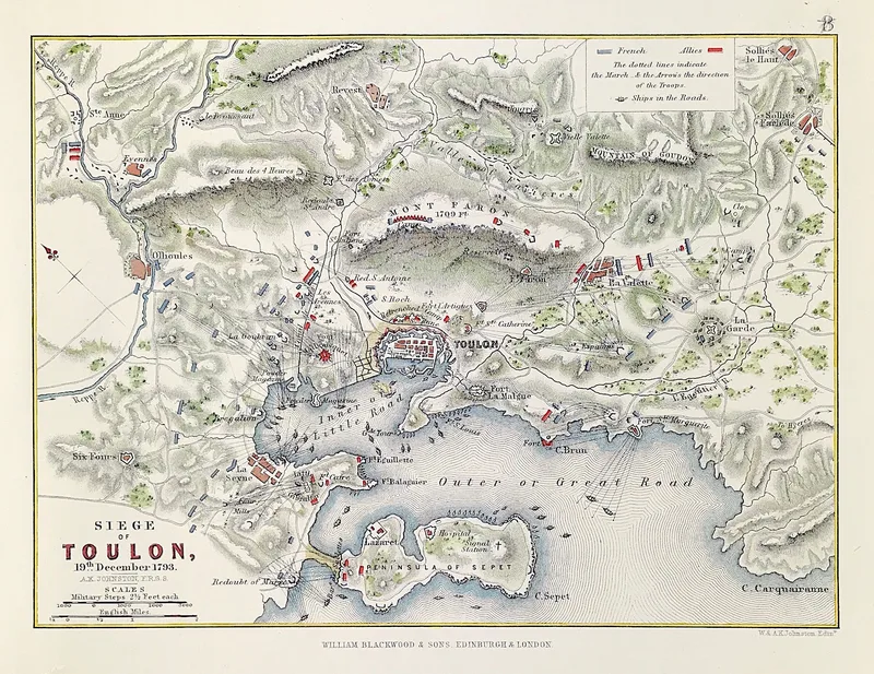 Military Plan The Siege of Toulon December 1793  SOLD!