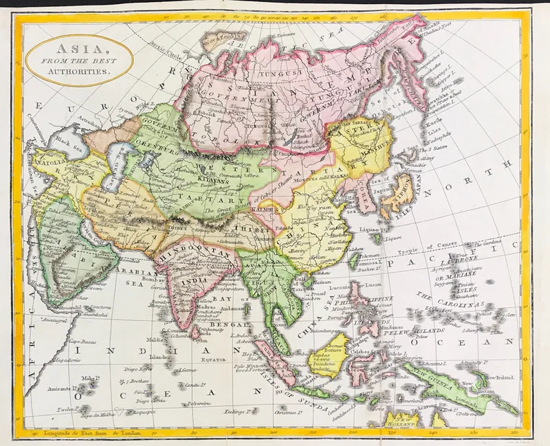 Map of Asia c1814 SOLD!