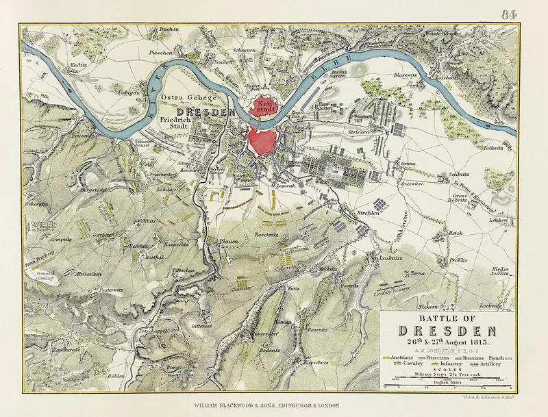 Military Plan Dresden 1813