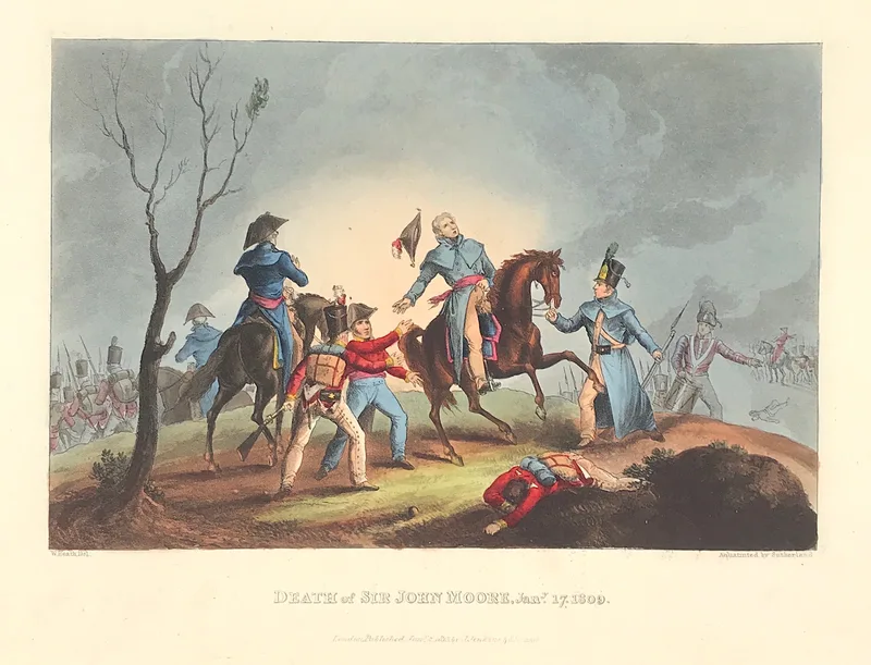 Death of Sir John Moore 1809 SOLD!