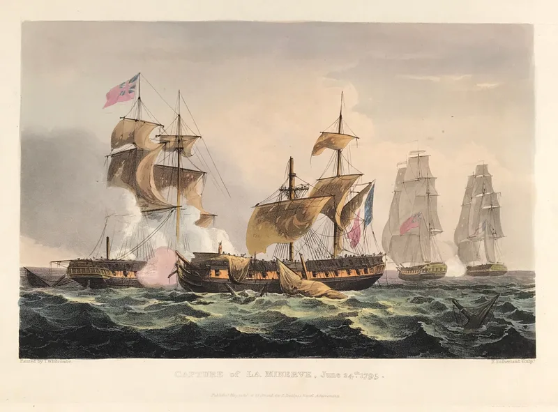 Capture of La Minerve 1795 SOLD!
