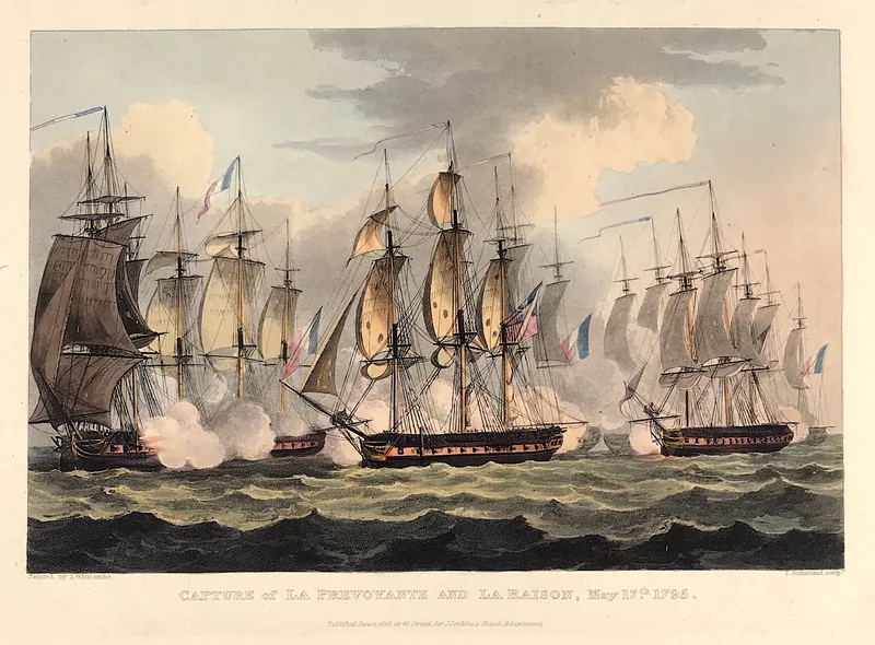 Capture La Prevoyante & La Raison 1795 SOLD!