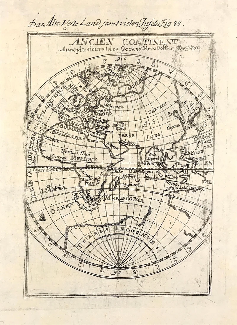 Ancien Continent Mallet c1683