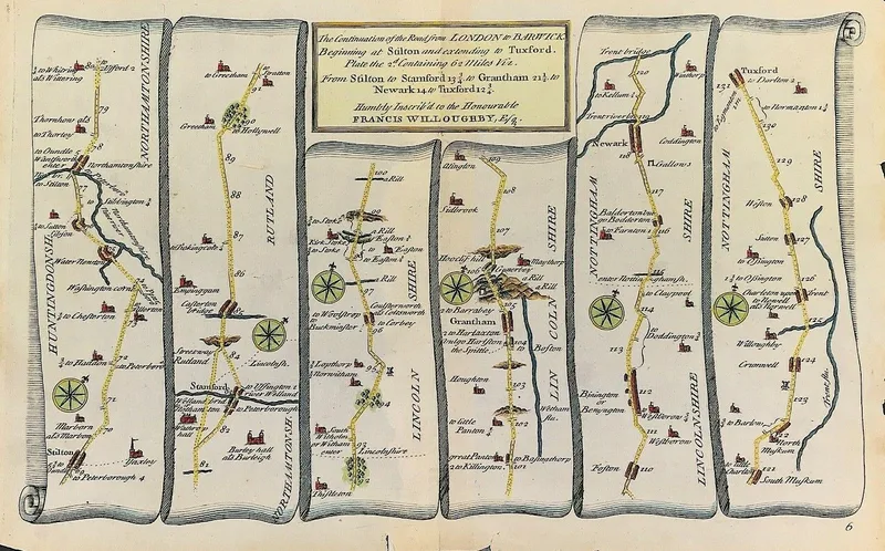London to Barwick Published 1719 - SOLD!