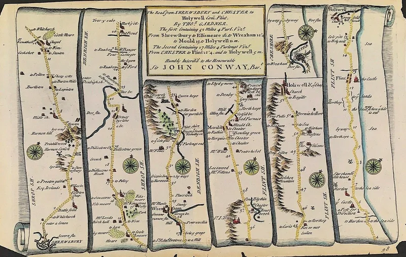 Chester to Holywell c1719 SOLD!