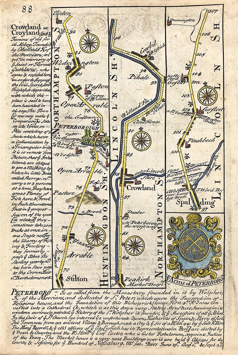 Northampton Lincolnshire c1720
