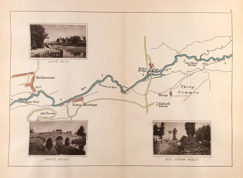 River Thames Map 5 Published 1885