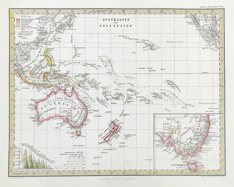Australia and Polynesia c1862