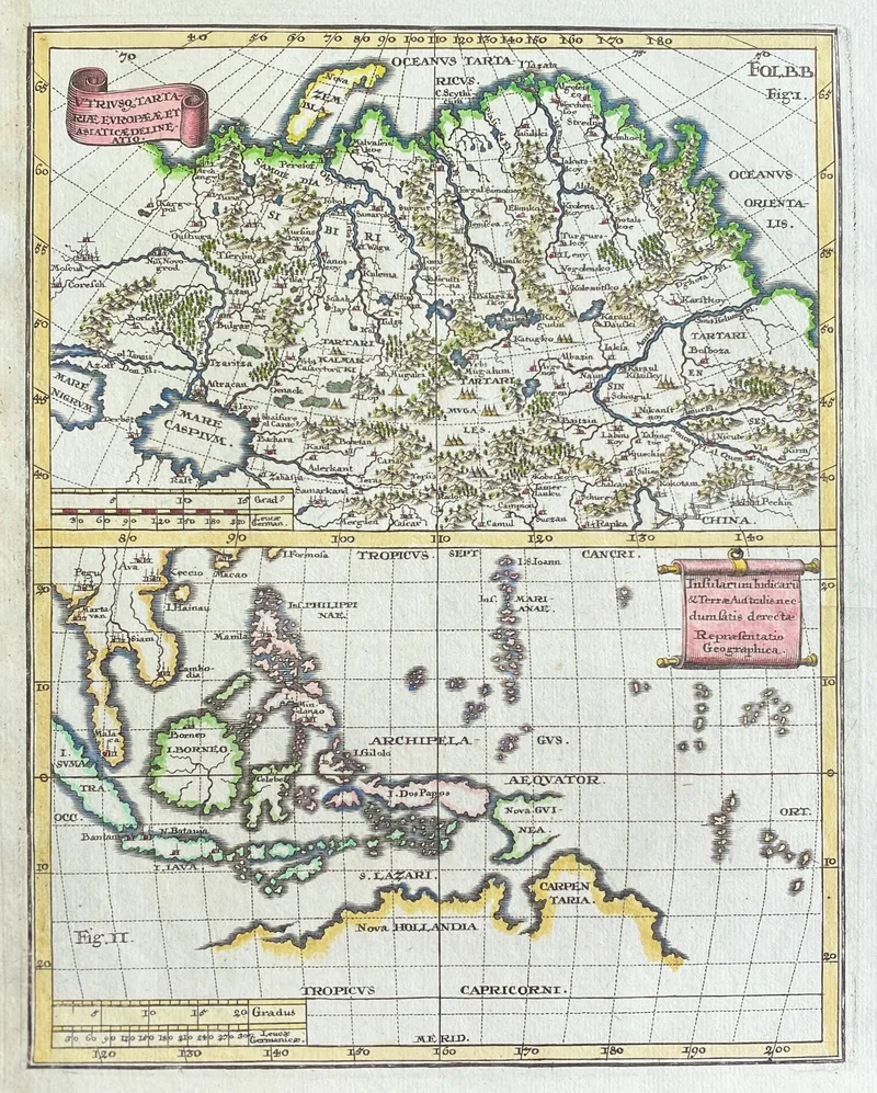 Asia by Scherer c1710
