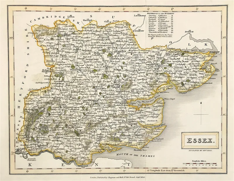 Map of Essex 1830