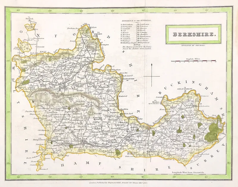 Berkshire Map 1830