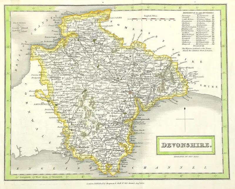 Devonshire Map 1830