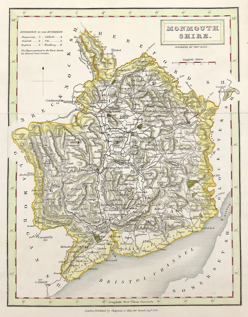 Monmouthshire Map 1831