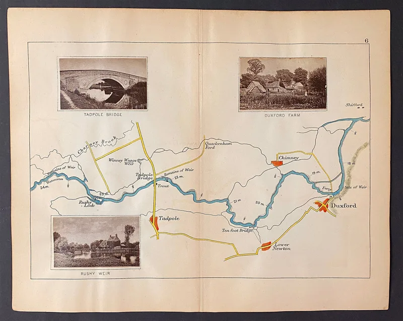 River Thames Map 6 Published c1885