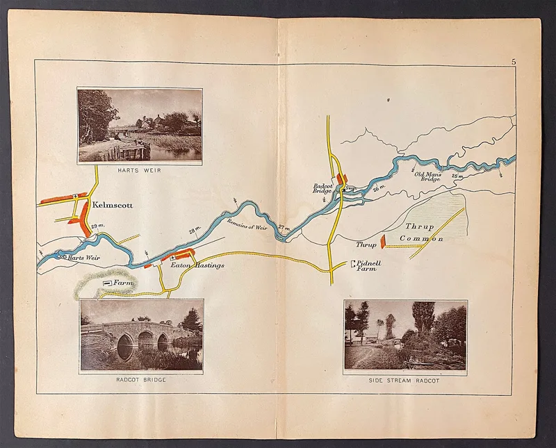 River Thames Map 5 Published c1885