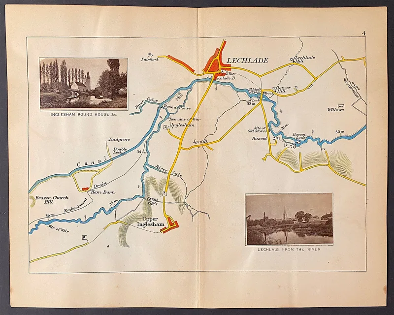 River Thames Map 4 Published c1885