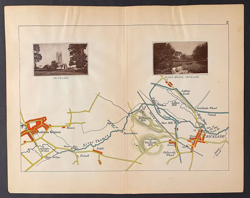 River Thames Map 2 Published c1885