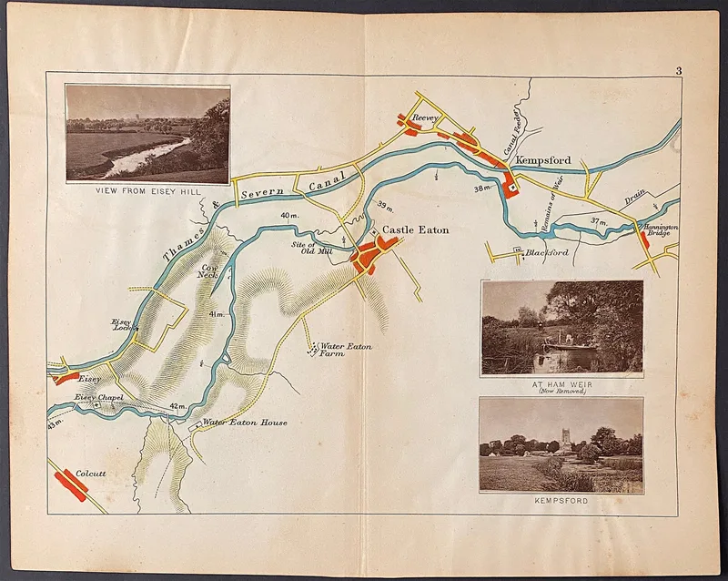 River Thames Map 3 Published c1885