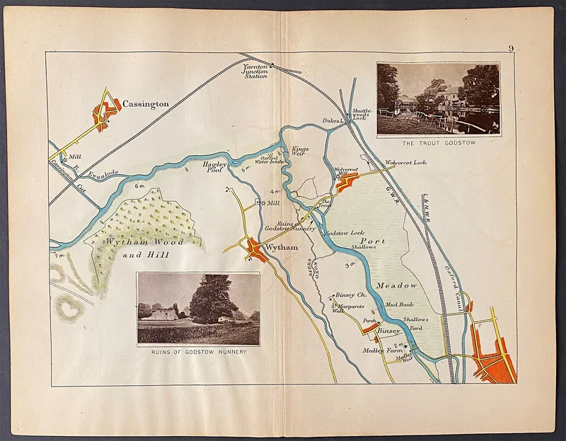 River Thames Map 9 Published c1885