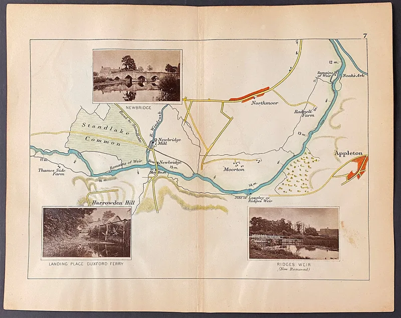 River Thames Map 7 Published c1885