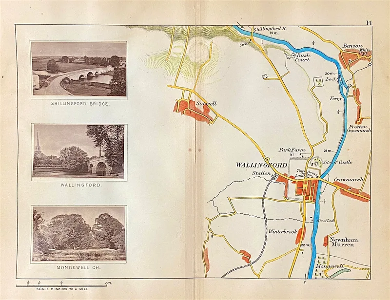 River Thames Map 14 Published c1885