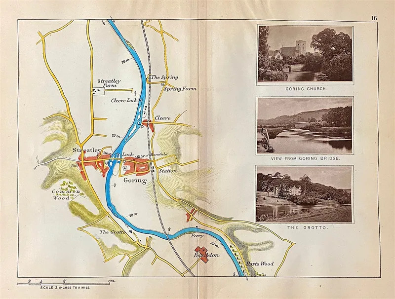 River Thames Map 16 Published c1885