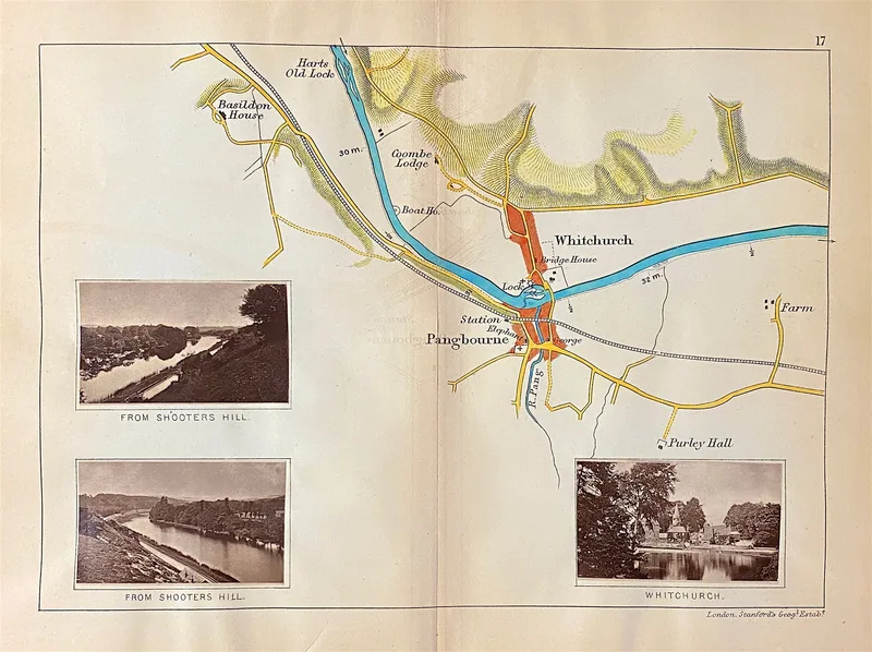 River Thames Map 17 Published c1885
