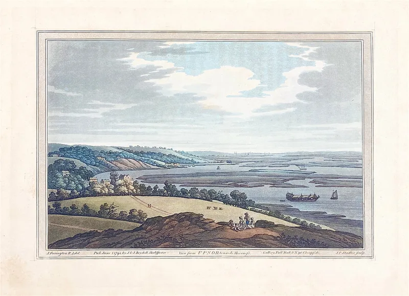 Upnor towards Sheerness History of the River Thames 1793